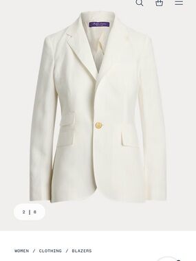 Ralph Lauren Women’s Parker Linen Single-Button Blazer